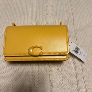 Coach Bandit Crossbody bag NWT Canary yellow